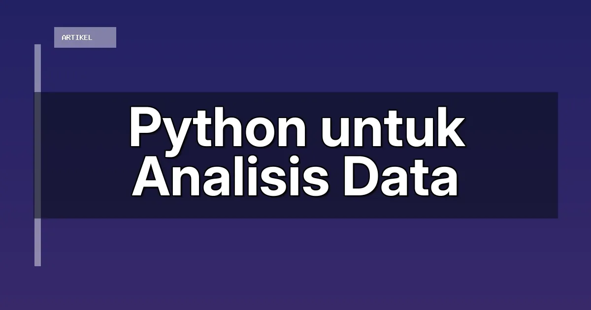 Python untuk Analisis Data