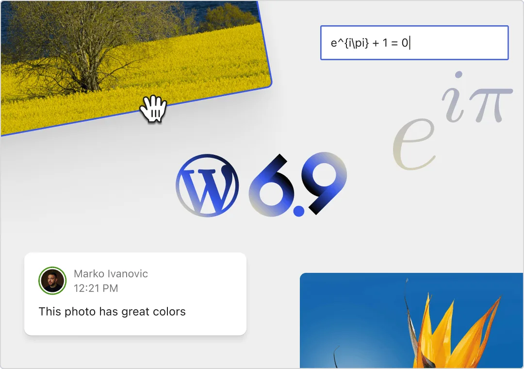 WordPress 6.9 Hadir: Kolaborasi lewat Notes, Command Palette Menjangkau Segala Sudut, hingga Blok Matematika dan Akordeon