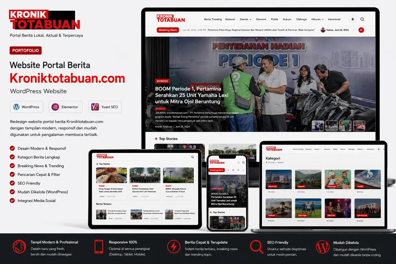 Website Portal Berita Kroniktotabuan.com